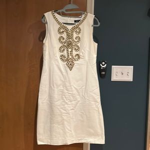 Ellen Tracy Off White Sheeth dress
